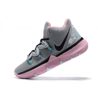 Nike Erkek Kyrie 5 Wolf Gri / Pembe / Siyah Basketbol Ayakkabısı Türkiye - DUI1BNY3